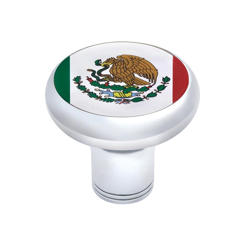 Mexico 1-3/4 diameter glossy sticker for tractor/trailer air brake knobs – SINGLE