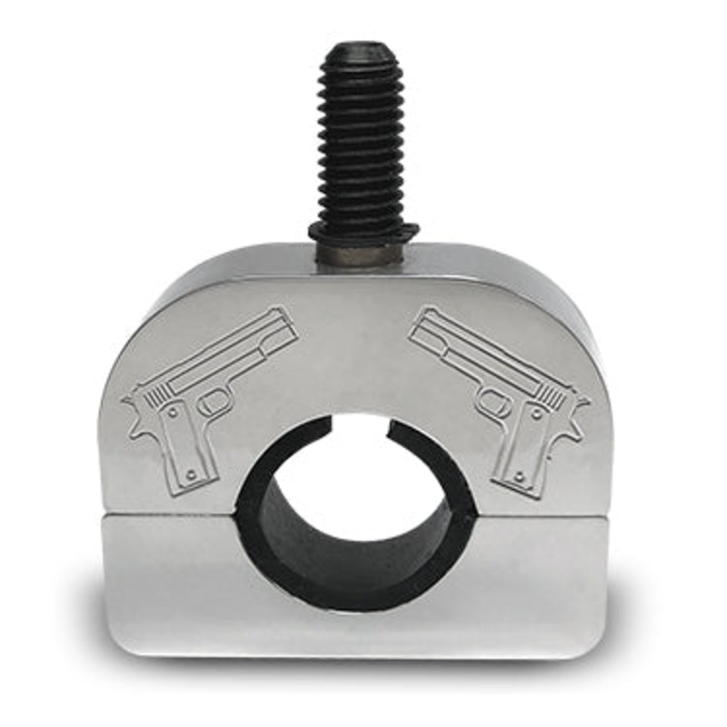Pistol billet aluminum steering wheel spinner clamp ONLY