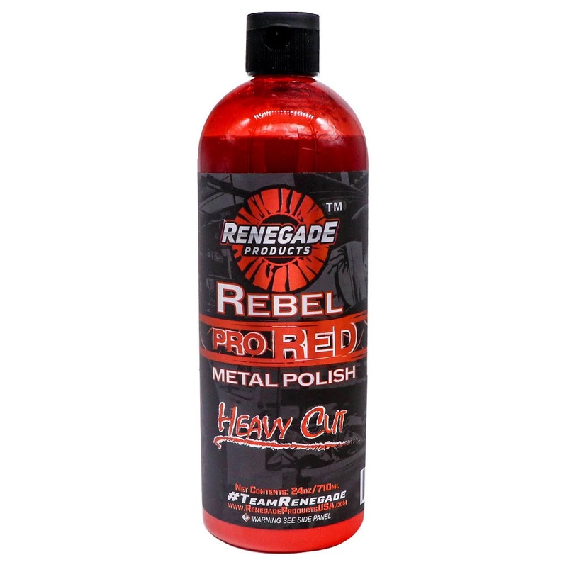 Rebel Red PRO Heavy Cut liquid metal polish – 24 oz bottle