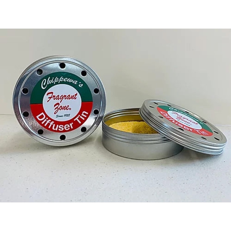 Round diffuser tin & sponge for liquid fragrances