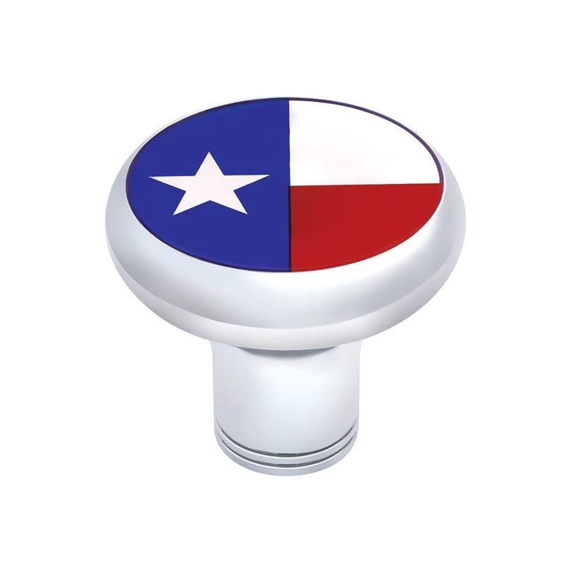 Texas 1-3/4 diameter glossy sticker for tractor/trailer air brake knobs – SINGLE
