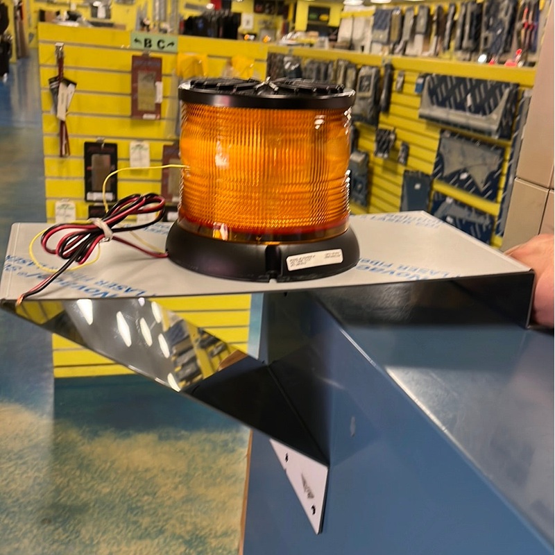 8.75 x 8.75 base stainless steel beacon light bracket
