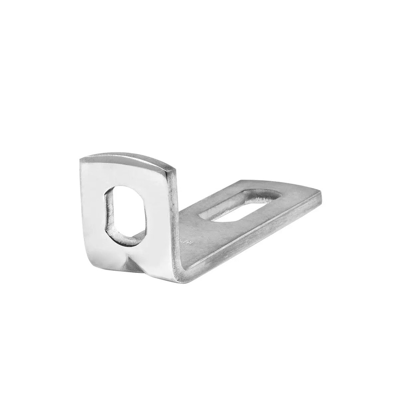 Heavy duty stainless steel L pedestal light mounting bracket – SINGLE