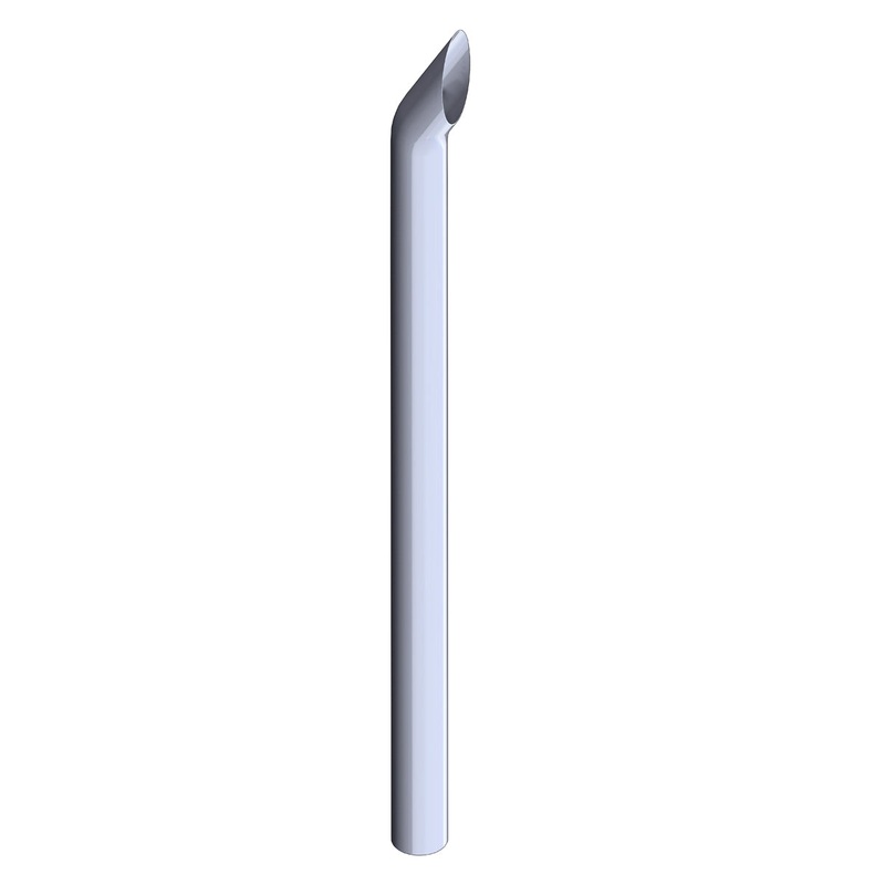 108 tall Boilermaker chrome exhaust tip – 7 diameter, no reduction