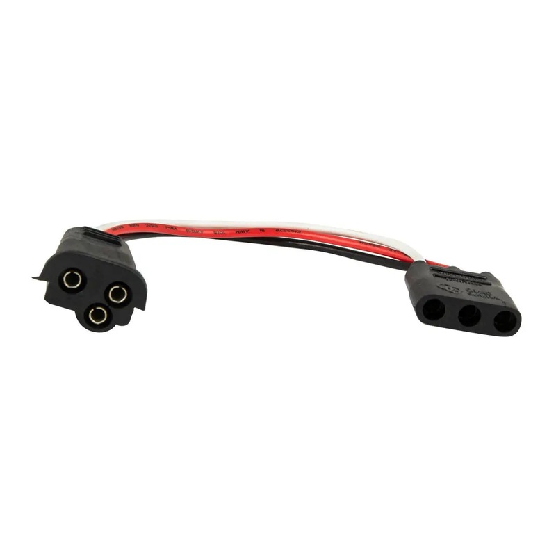 3 prong standard female plug to 3 prong .180 female bullet plug wire harness adapter – SINGLE