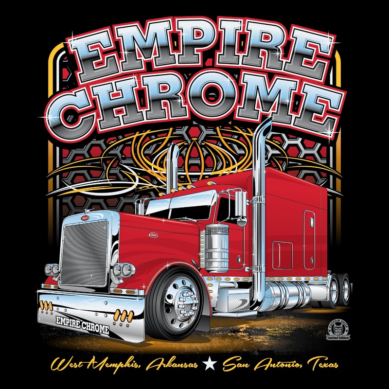 Light gray cotton  by Big Rig Tees trucker tee shirt