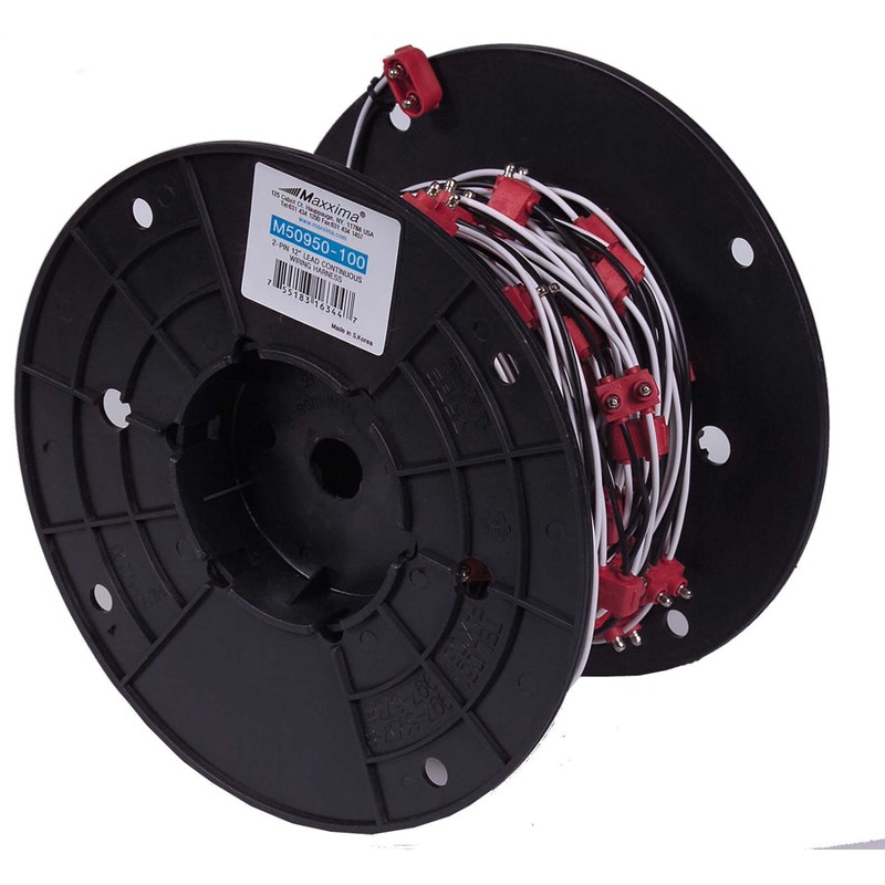 Maxxima 2 male prong plug continuous wire harness – 12 centers, sold PER PLUG