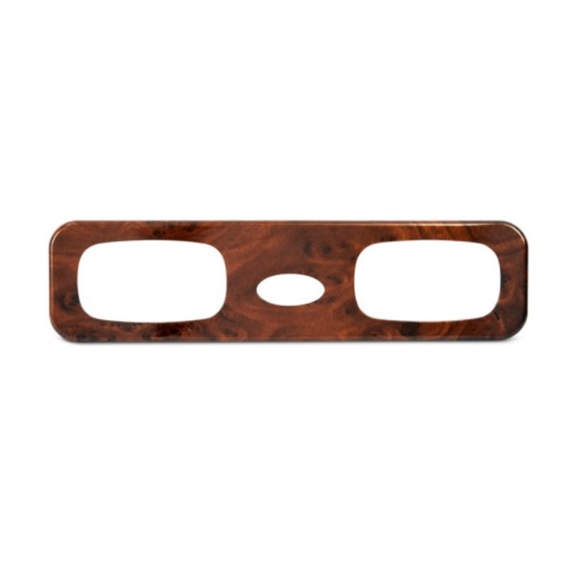 Peterbilt 386/389 wood-look plastic passenger’s side air conditioner/heater vent surround