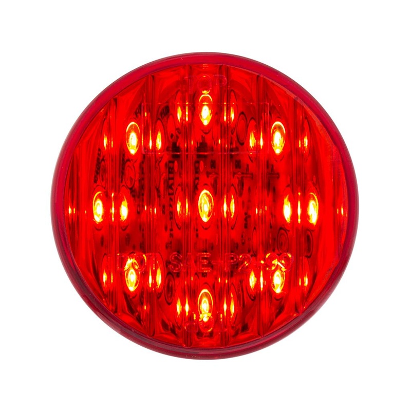 Red 2 round 9 diode LED marker/clearance light