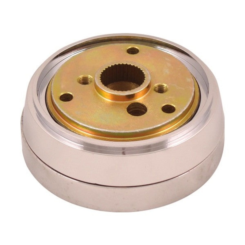 Western Star steering wheel hub assembly – 3 hole style – fits 1986- September 1998, Chrome
