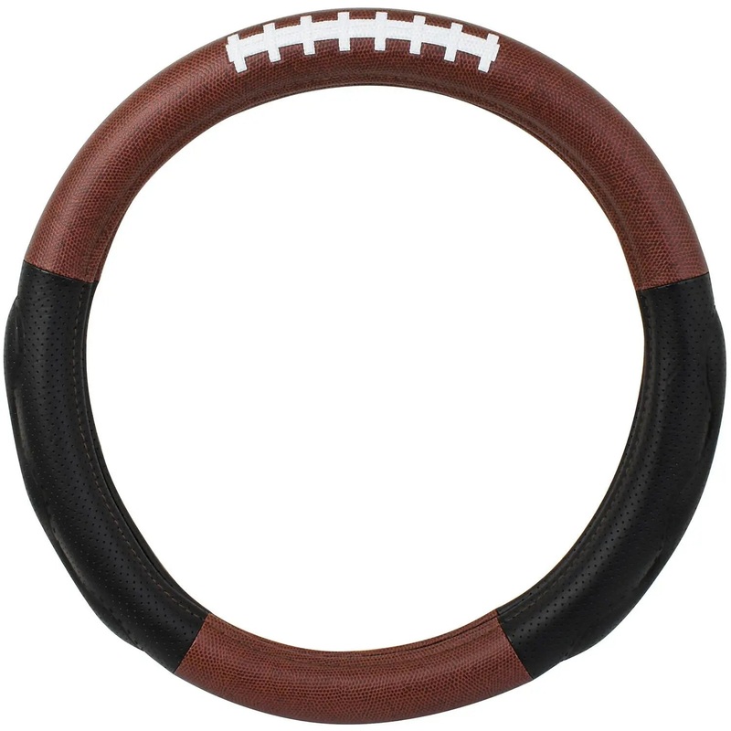 18 deluxe steering wheel cover – American football style w/black comfort pads