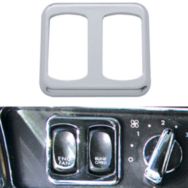 Freightliner Century/Columbia chrome plastic power window switch bezel – driver’s side