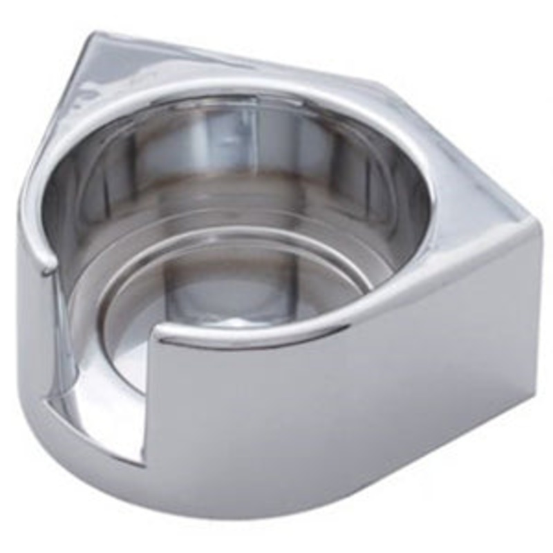 Freightliner Classic/FLD chrome plastic cupholder – driver’s side