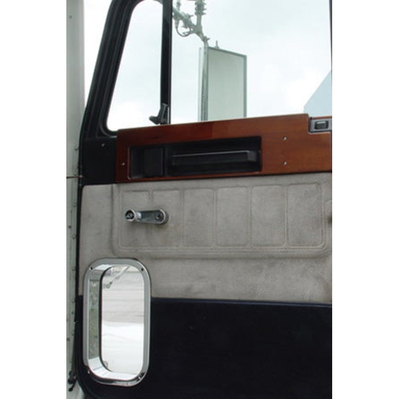 Freightliner Classic/FLD chrome plastic interior door view window trim