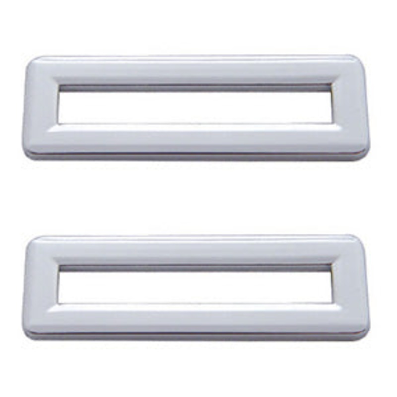 Freightliner Classic/FLD chrome plastic switch label cover without visor – 5/PACK