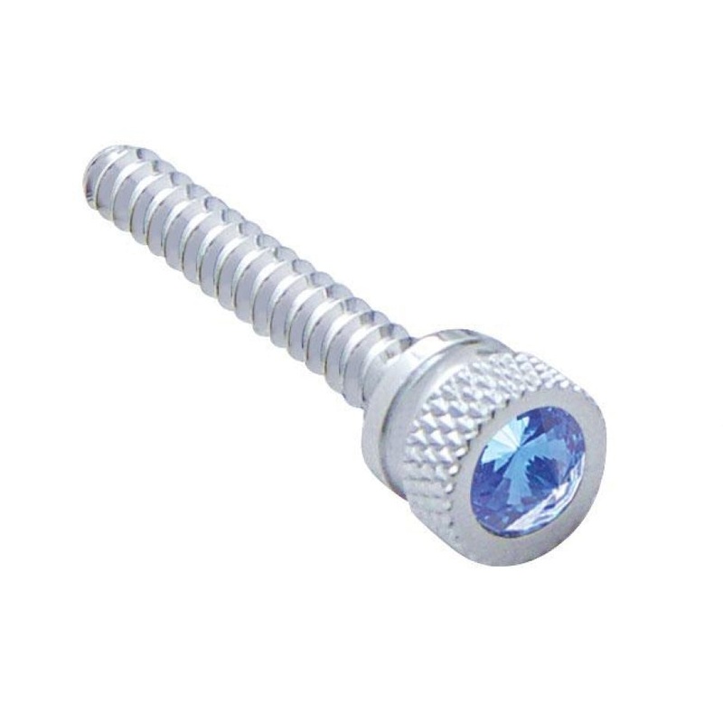 Freightliner long chrome dash screw with jewel – PAIR