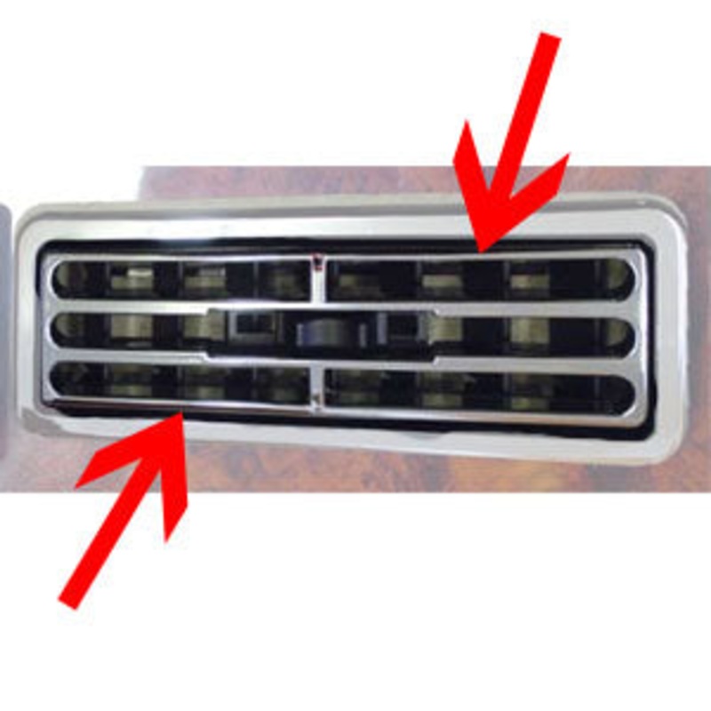 International I-model 1997+ chrome plastic air conditioner/heater vent snap-on cover – 2/PACK