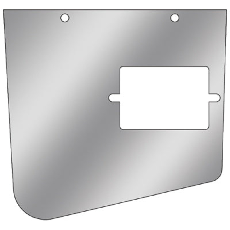 Kenworth -2001 stainless steel ash tray cover and surround – 2 pieces, driver’s side