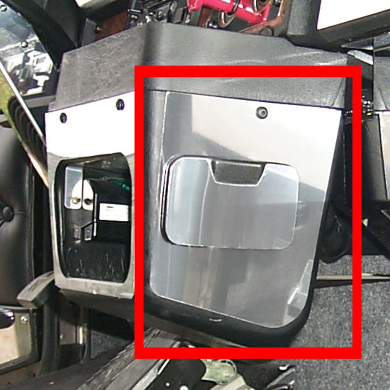 Kenworth -2001 stainless steel ash tray cover and surround – passenger’s side