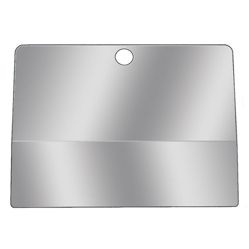Kenworth -2001 stainless steel glove box cover without cutout for logo