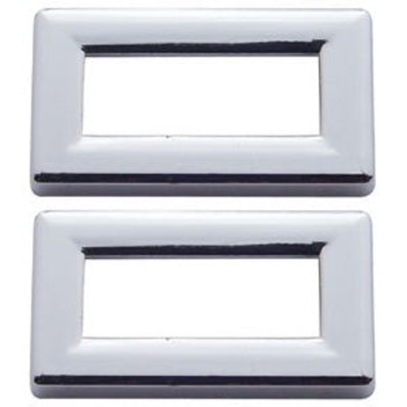 Kenworth chrome plastic switch label trim – no visors, 6/PACK