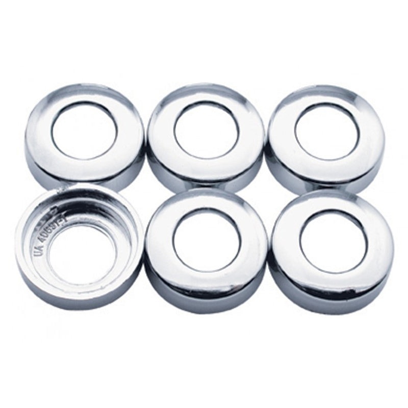 Kenworth chrome plastic toggle switch nut covers – 6/PACK