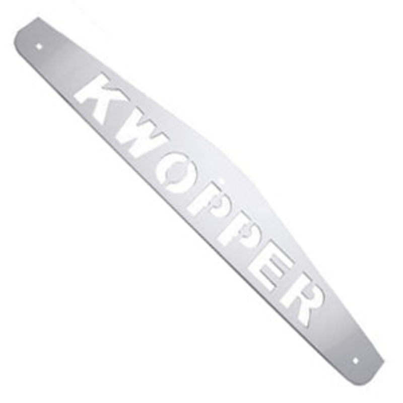 Kwopper 24 chrome mudflap weights w/3 bolt-thru holes – PAIR