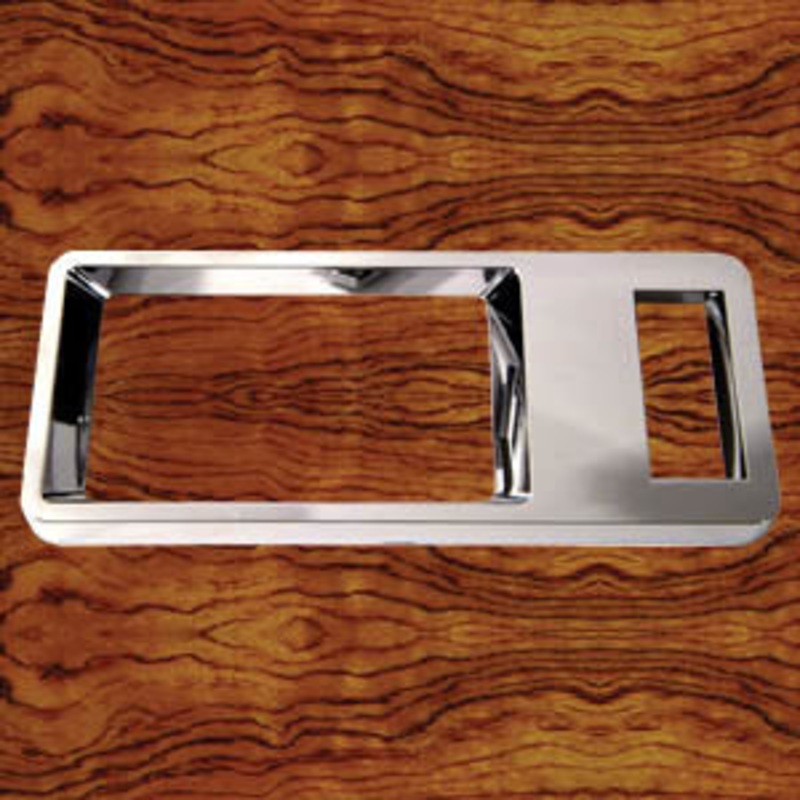 Rockwood Kenworth 1982-2001 chrome dash vent cover – Driver or Passenger Side