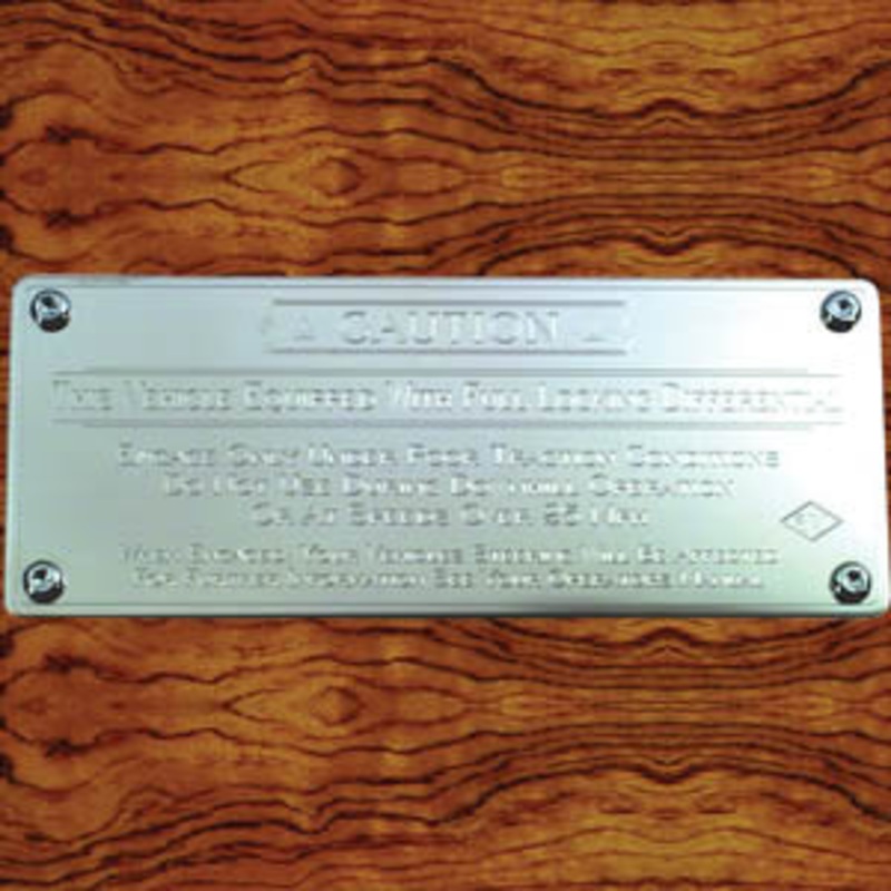 Rockwood Kenworth stainless steel Full Locking Main Differential statement plate