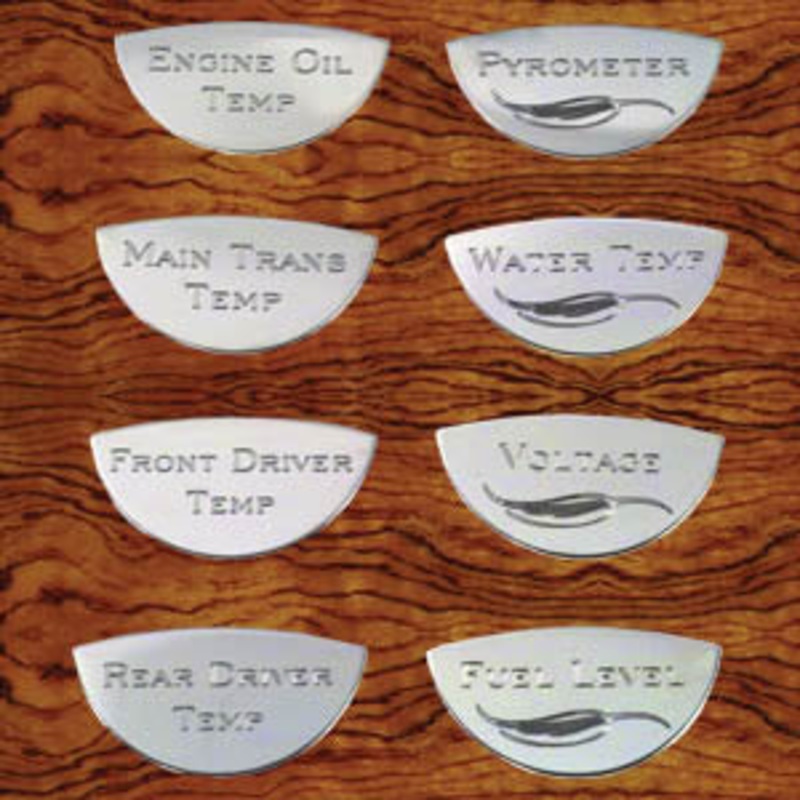 Rockwood Kenworth stainless steel gauge emblems – master pack B