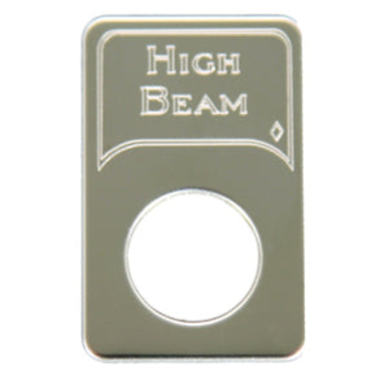 Rockwood Kenworth stainless steel indicator light plate