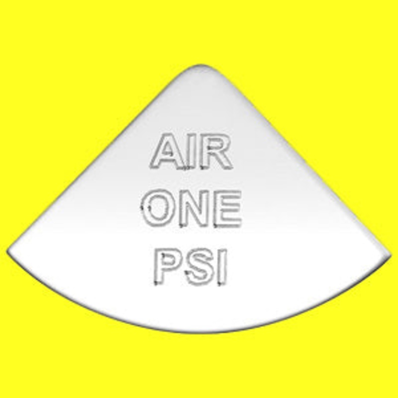 Woody’s International stainless steel gauge emblem
