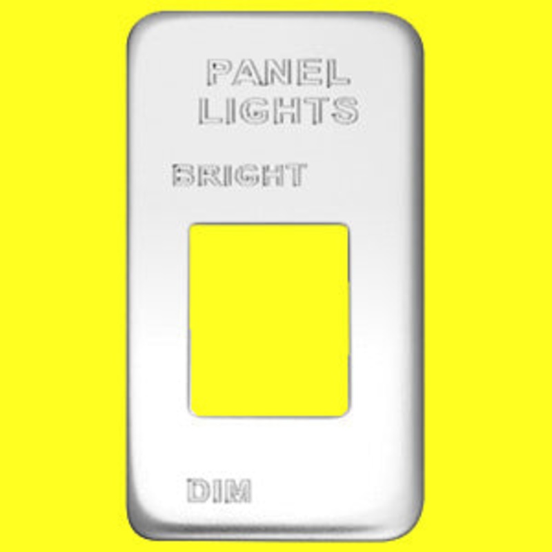 Woody’s International stainless steel Panel Lights switch plate w/small hole
