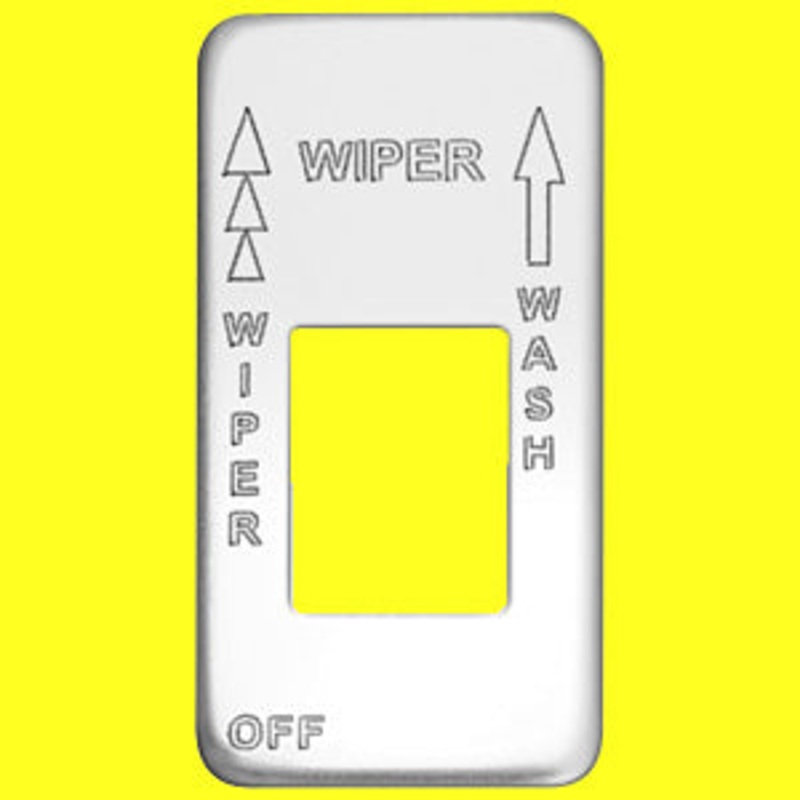 Woody’s International stainless steel Wiper/Wash switch plate w/small opening