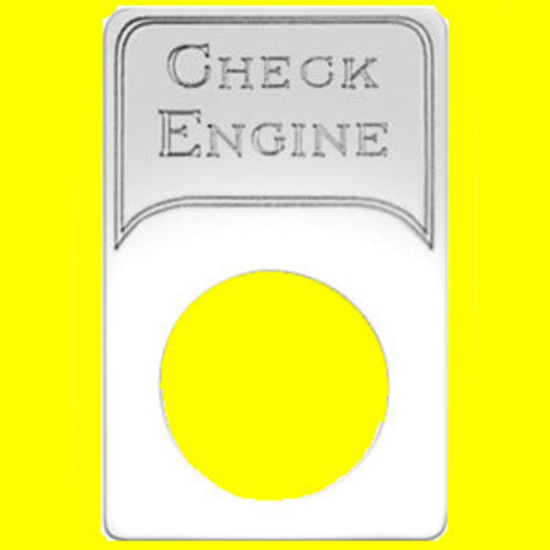 Woody’s Kenworth stainless steel indicator light plate