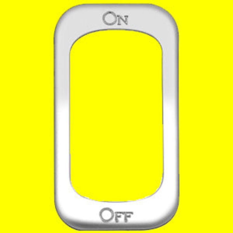 Woody’s Kenworth stainless steel On/Off rocker switch plate