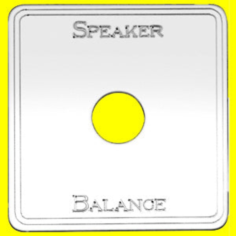 Woody’s Kenworth stainless steel Speaker Balance sleeper switch plate