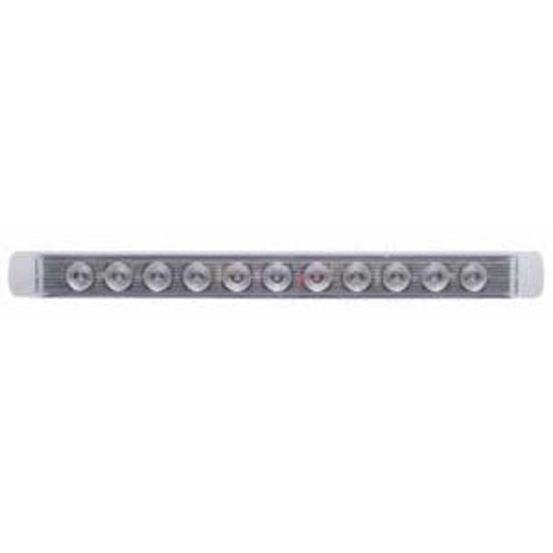 17 Red 11 diode LED stop/turn/tail light bar – CLEAR lens