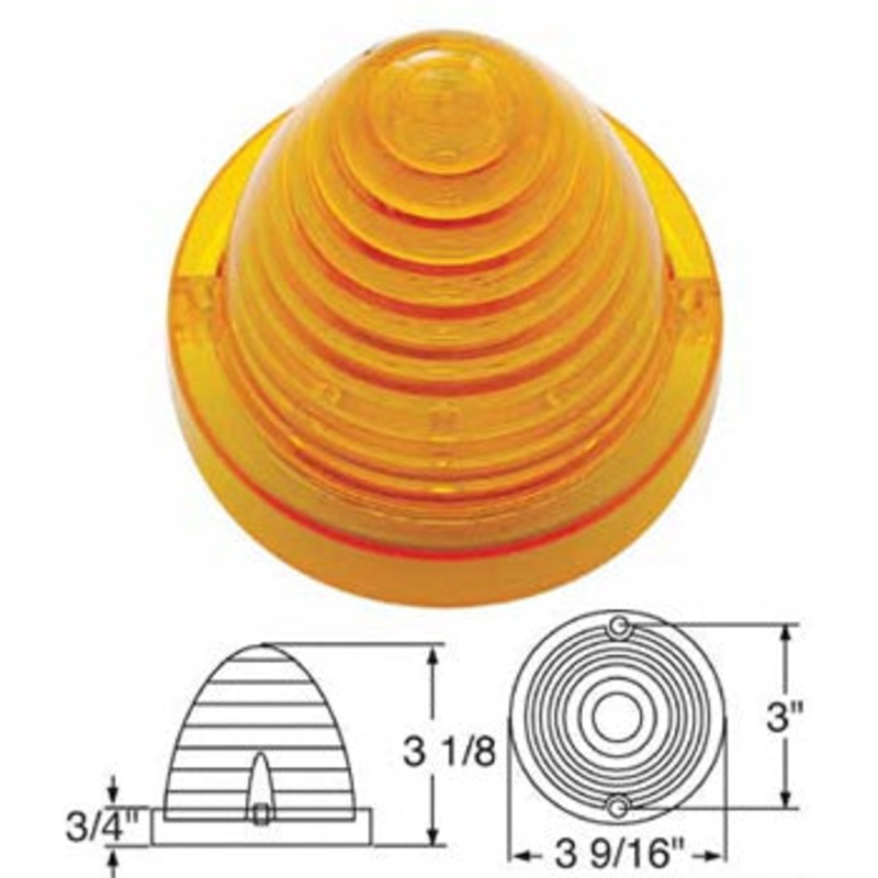 Amber 13 diode LED cab light for Trucklite lights