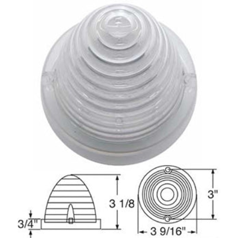 Amber 13 diode LED cab light for Trucklite lights – CLEAR lens