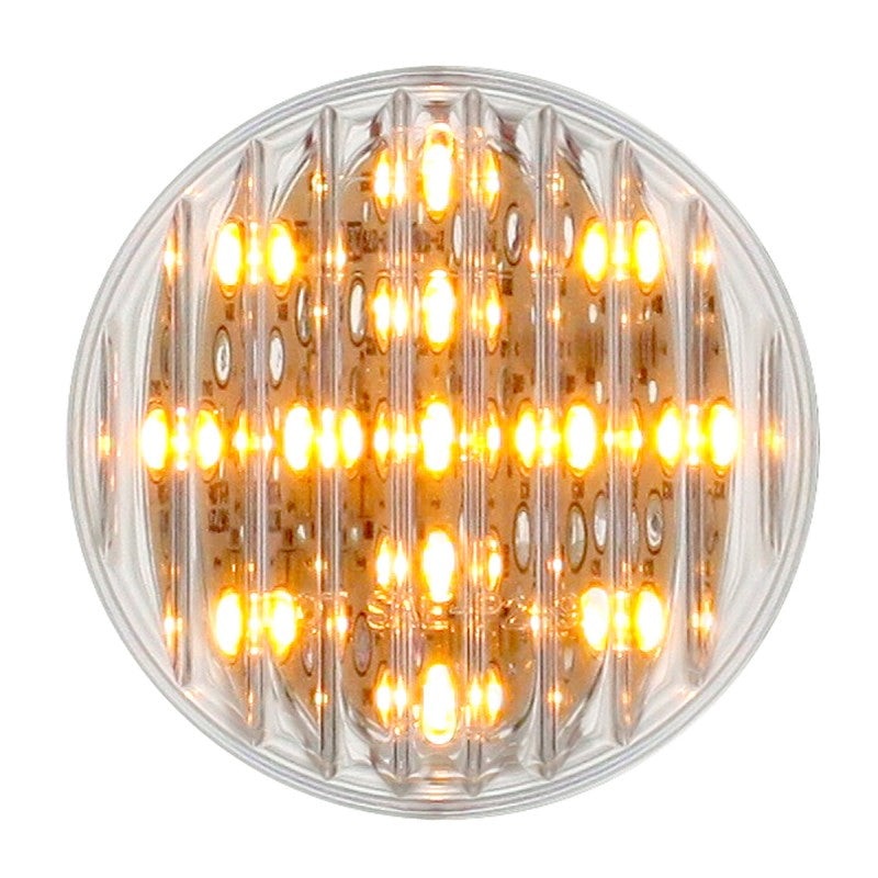 Amber 2.5 round 13 diode LED marker/clearance light – CLEAR lens