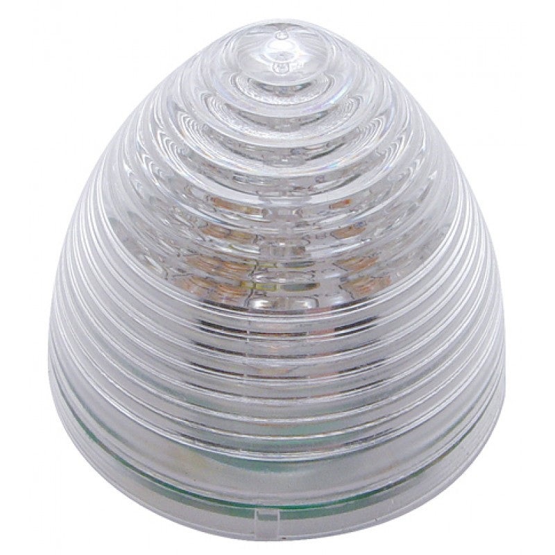 Amber 2 beehive 9 diode LED marker/clearance light – CLEAR lens
