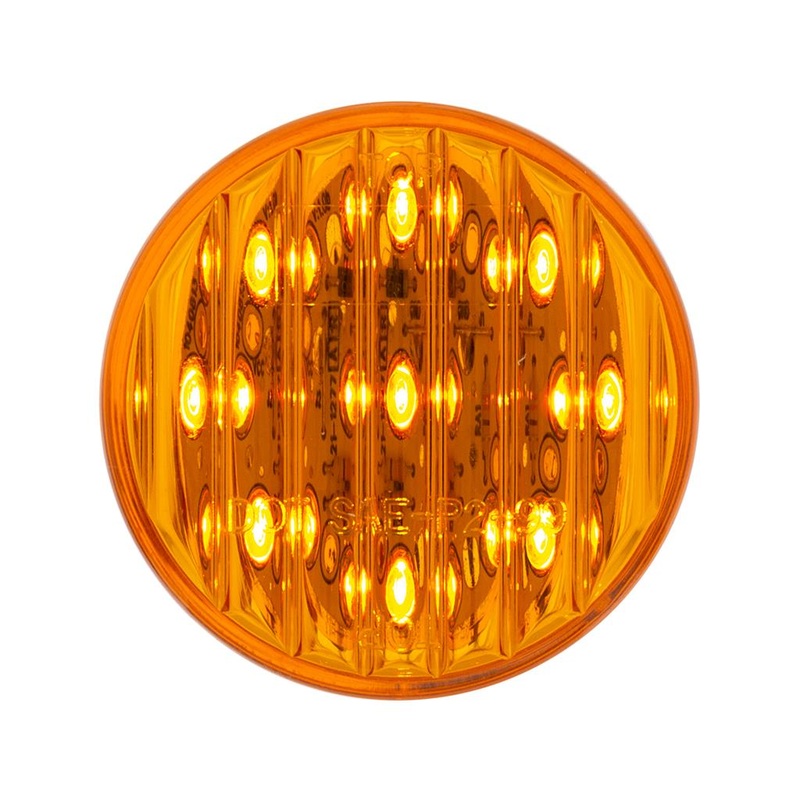 Amber 2 round 9 diode LED marker/clearance light