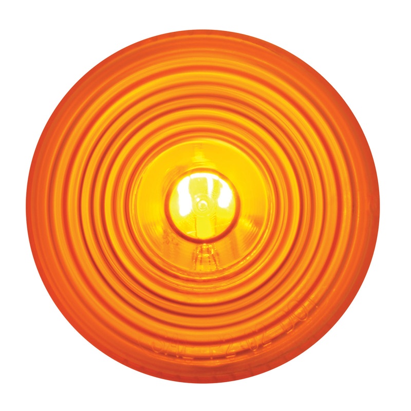 Amber 2 round incandescent marker/clearance light