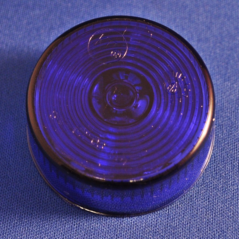 Blue 2 round 9 diode LED marker/clearance light