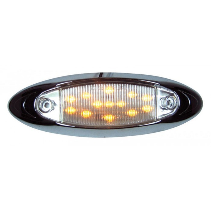 Infinity Amber 13 diode LED marker/clearance light – CLEAR lens