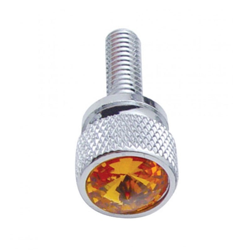 Kenworth -2001 chrome knurled head dash screw w/jewel – SINGLE