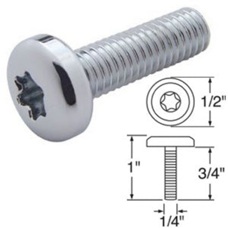 Kenworth -2001 chrome original style dash screw