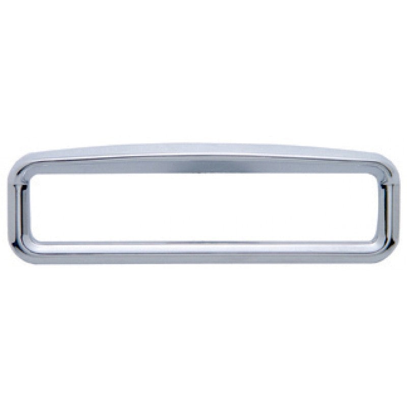 Kenworth chrome plastic glove box emblem surround w/visor