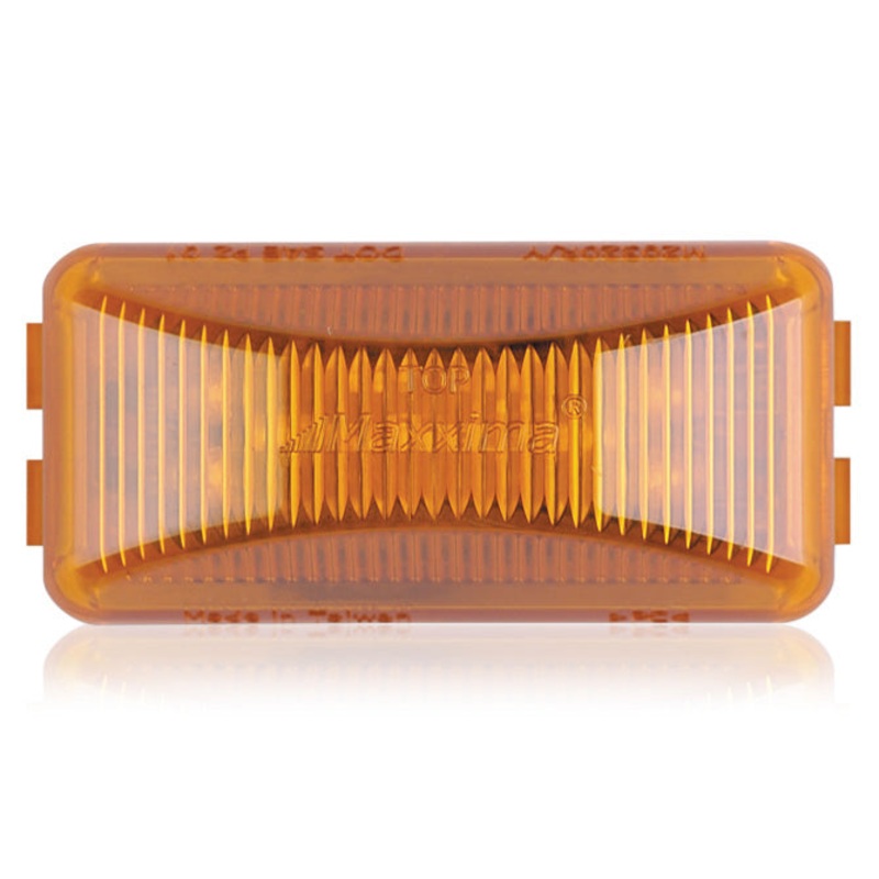 Maxxima amber 1 x 2.5 rectangular 8 diode LED marker light